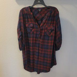 Torrid – Flannel Tunic.  Worn Once.